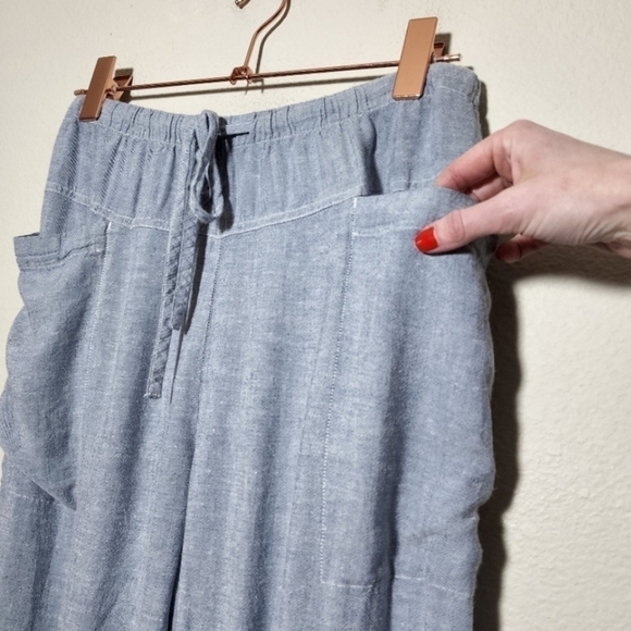 Rails Darby Linen Blend Pants in blue Size Medium - Picture 6 of 9